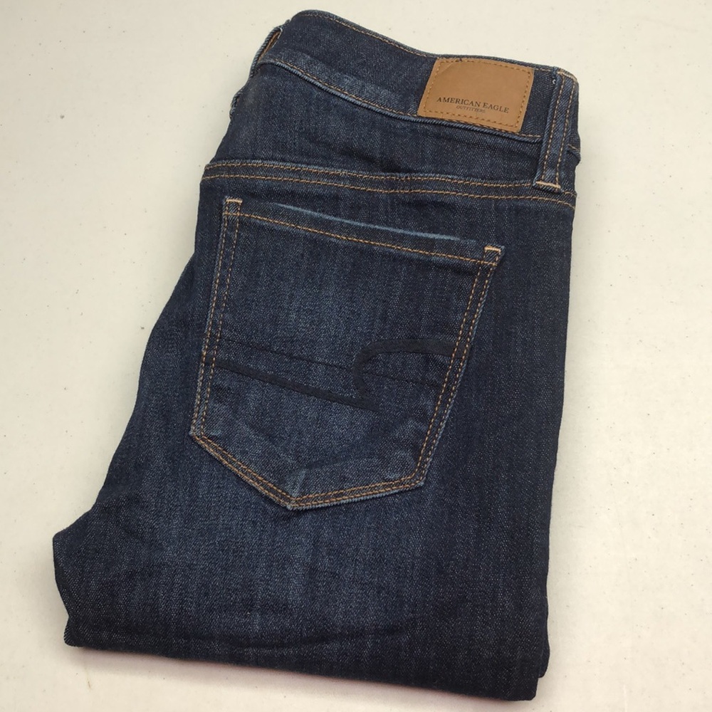 LIKE NEW VINTAGE AMERICAN EAGLE HI-RISE JEGGING JEANS 4/27x29 ⭐️